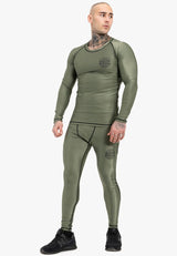 Ben Lee pánské funkční tričko s dlouhým rukávem Mossburn, olivové