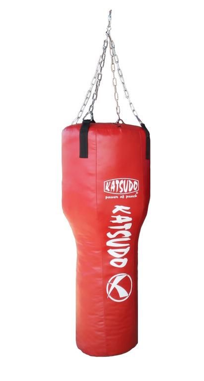Katsudo boxovací pytel Chaindrop ve tvaru trychtýře s řetězem, červený