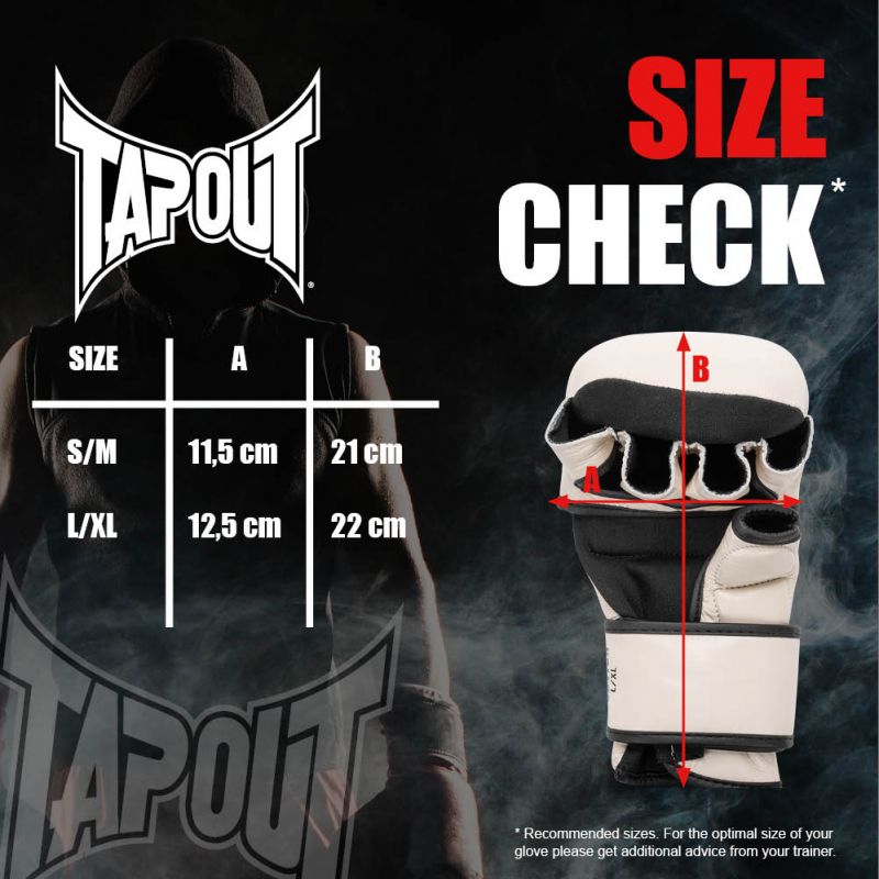 Tapout MMA sparingové rukavice Ruction, béžové