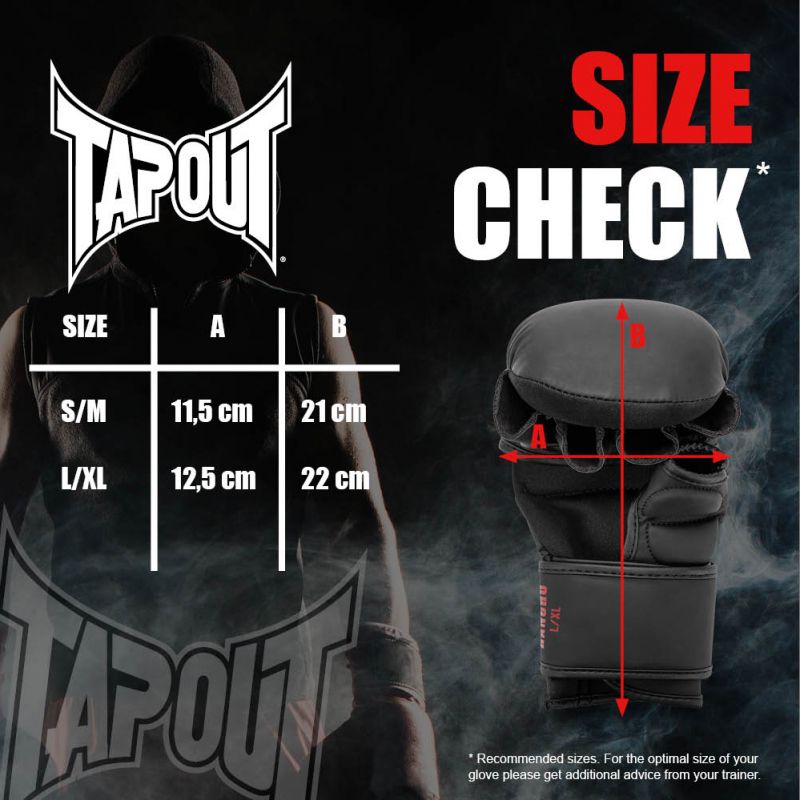 Tapout MMA sparingové rukavice Rancho, černé