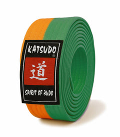 Katsudo pásek obi Master, oranžovo zelený