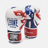 Leone boxerské rukavice Muay Thai, bílé
