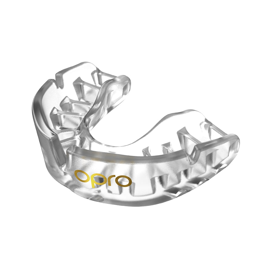 Opro chránič na zuby Gold, průhledný