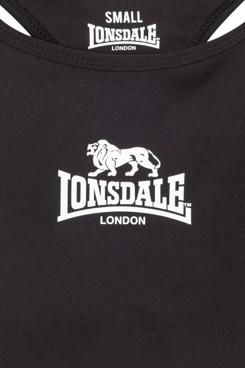 Lonsdale sportovní podprsenka Wardour, černá