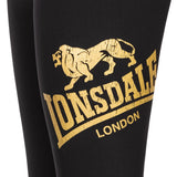 Lonsdale dámské legíny Aglish, černo-zlaté