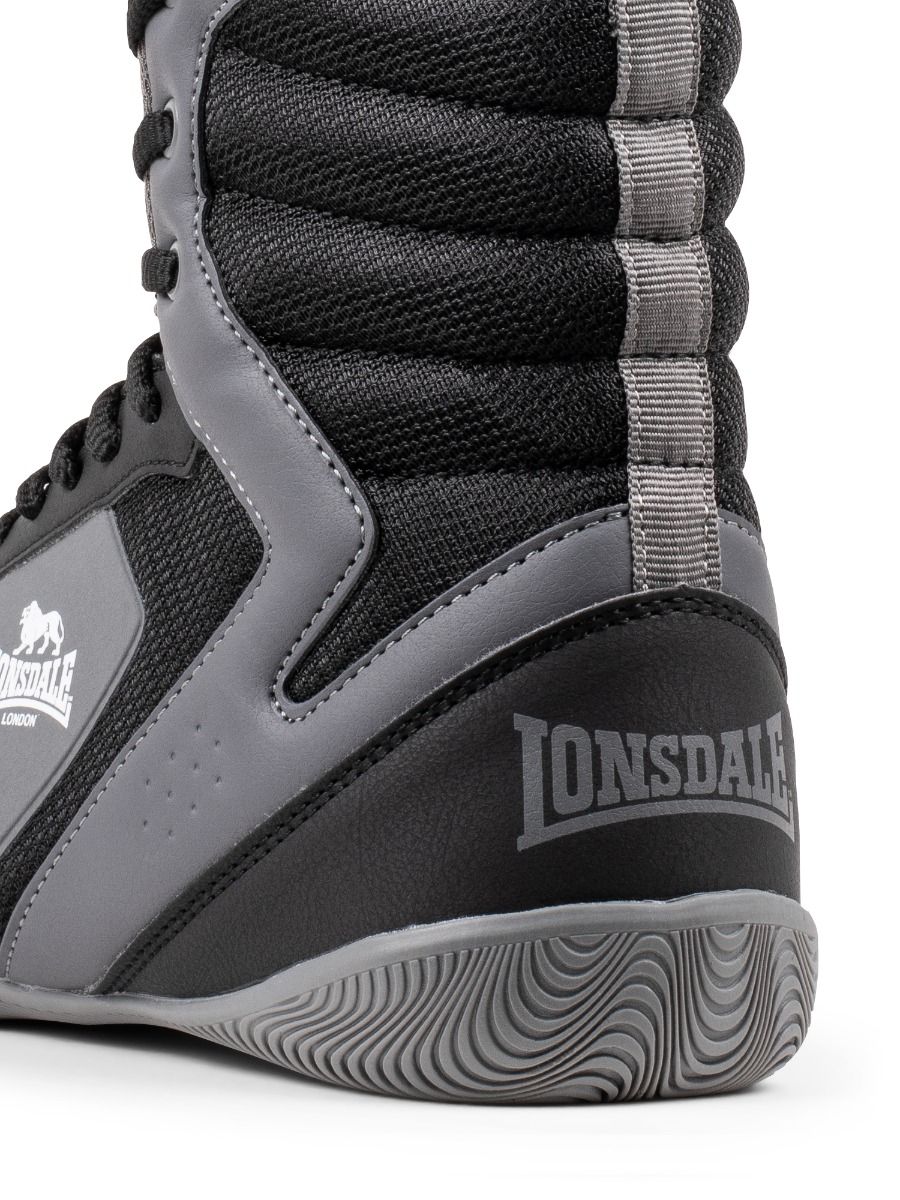 Lonsdale boxerské boty Heskin, černo šedé