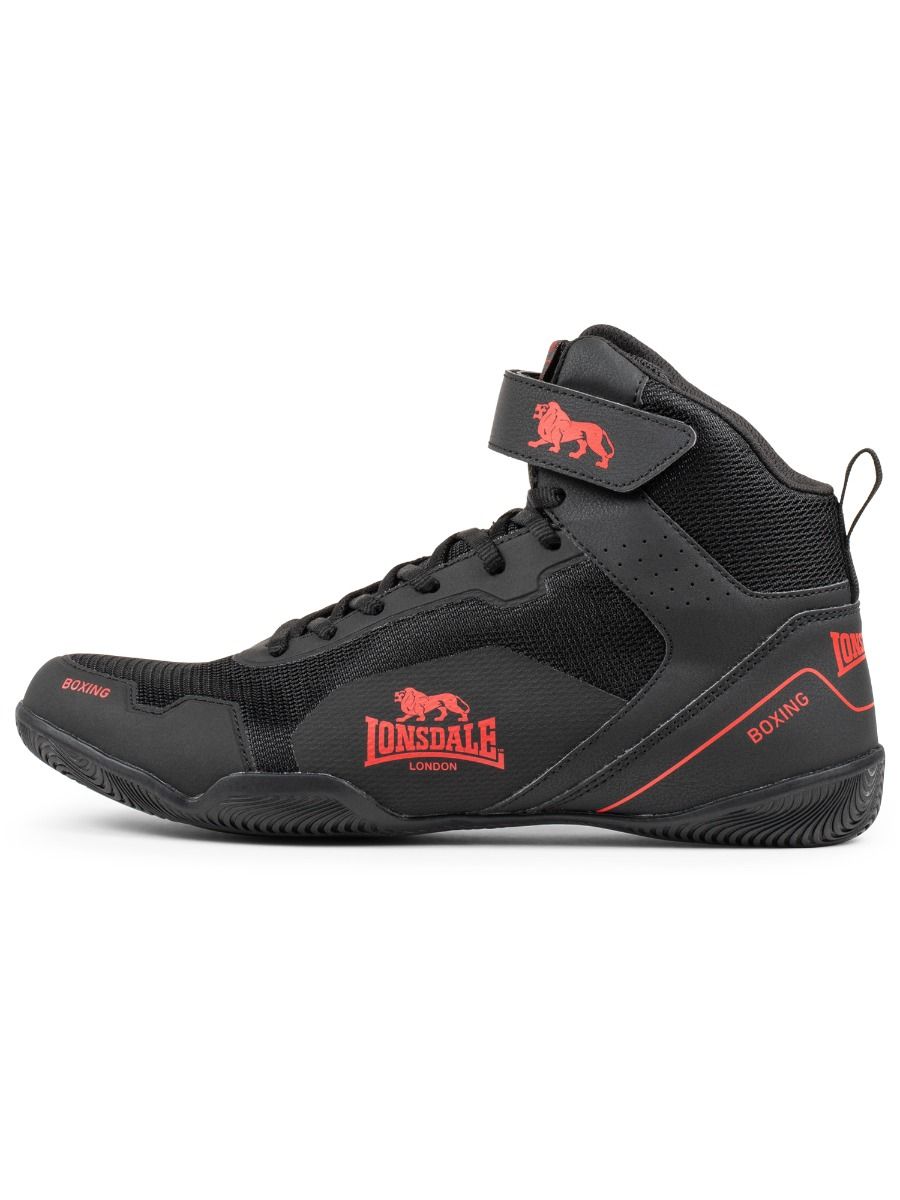 Lonsdale boxerské boty Rufford, černo červené