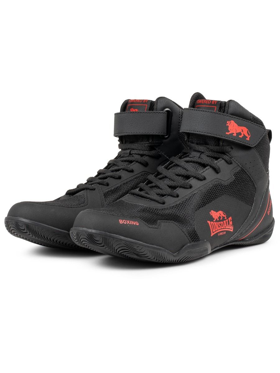 Lonsdale boxerské boty Rufford, černo červené