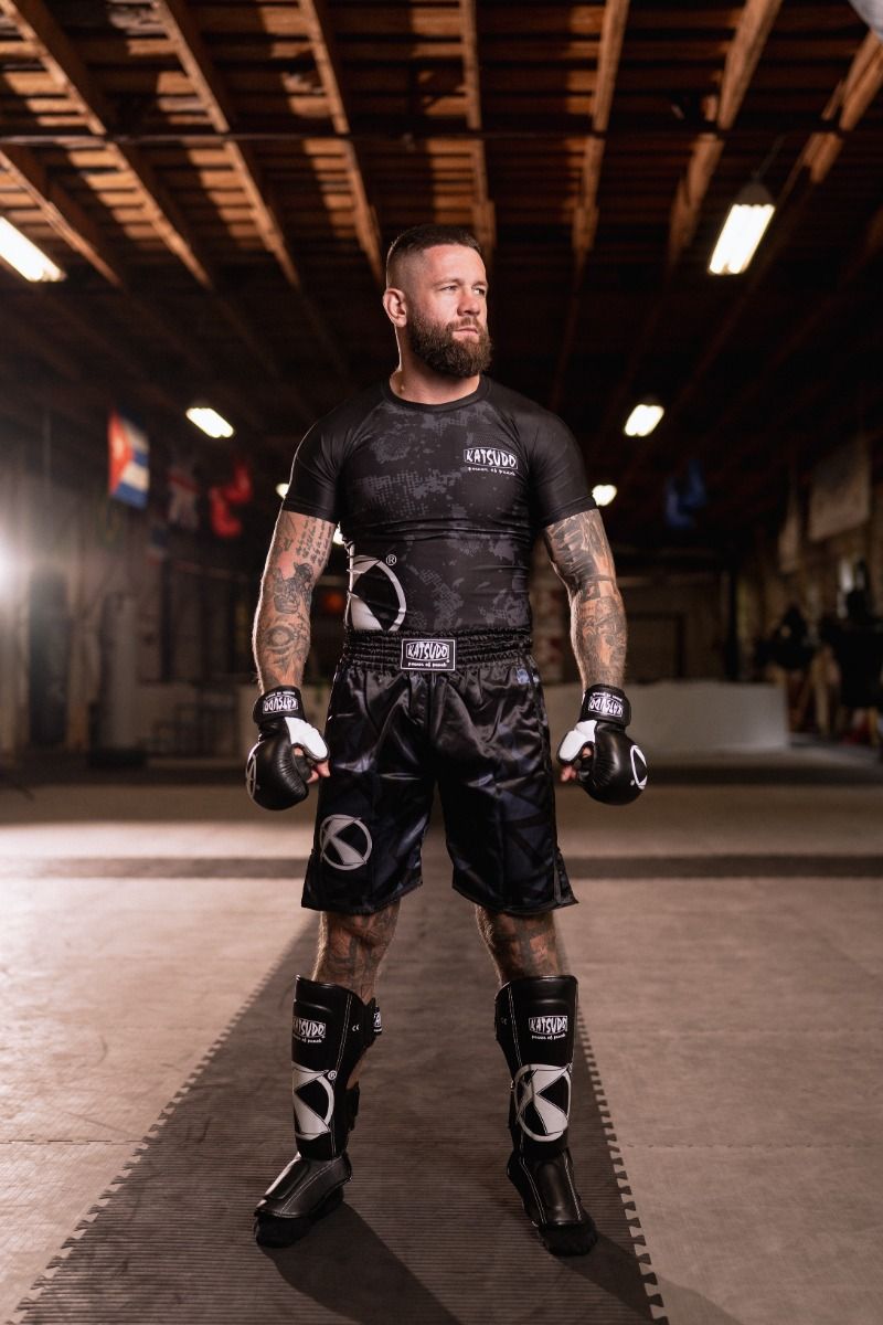 Katsudo mma rukavice Revenge, černo bílé
