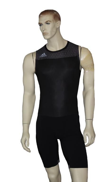Adidas pánský vzpěračský dres Leistung, černý