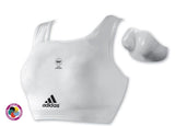 Adidas dámský chránič prsou WKF, bílý