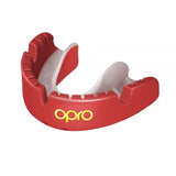 Opro chránič zubů Gold Braces, červeno-perleťový