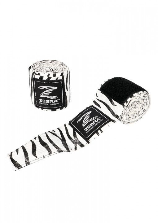 Zebra bavlněné box bandáže, bílo-černé