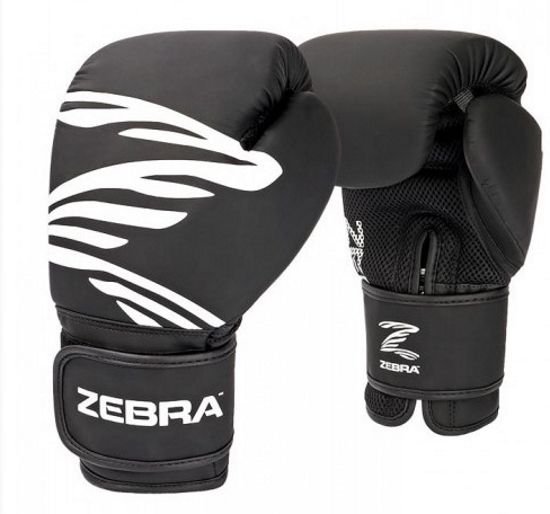 Zebra boxerské rukavice Fitness, černé