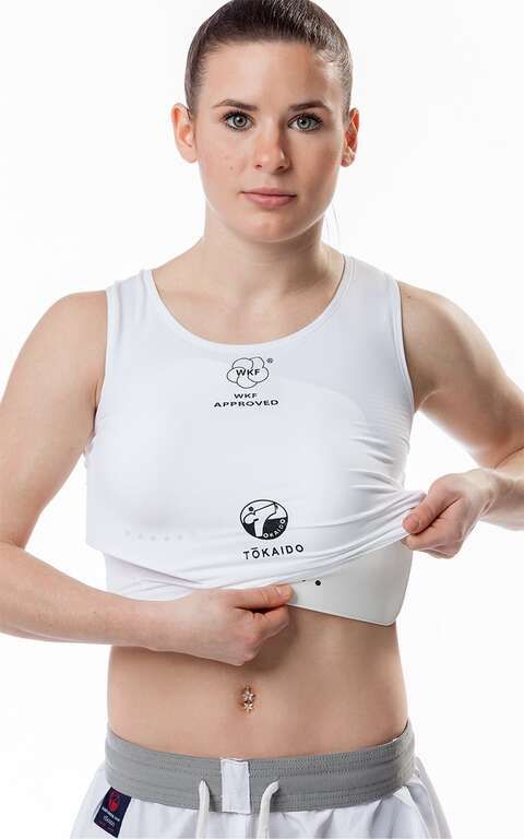 Tokaido chránič prsou WKF, bílý
