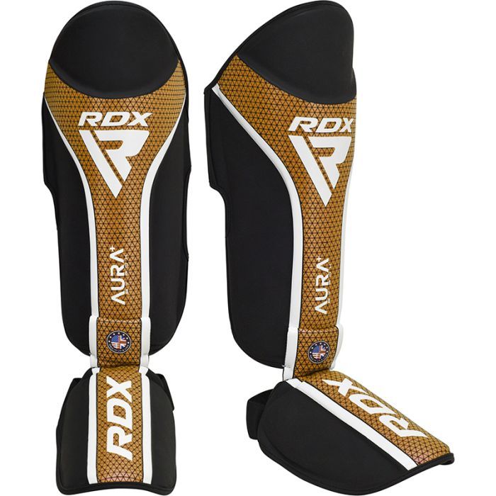 RDX chrániče holení a nártů Aura+ T17, černo-zlaté