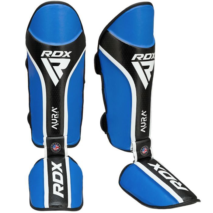 RDX chrániče holení a nártů Aura+ T17, modro-černé
