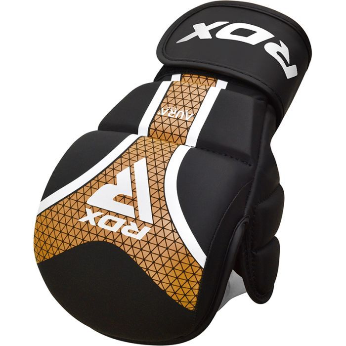 RDX grapplingové rukavice Aura+ T17, černo-zlaté