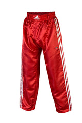 Adidas saténové kickbox kalhoty Contact, červené