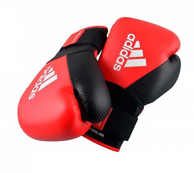 Adidas boxerské rukavice Hybrid 250, červeno-černé