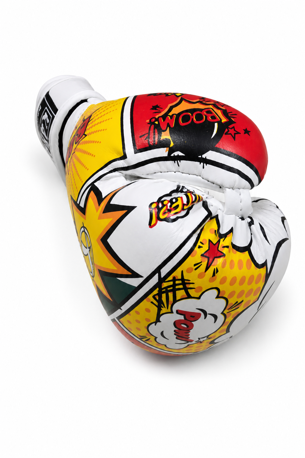Katsudo dětské koženkové boxerské rukavice CrushX, bílo-vzorované