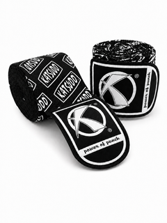 Katsudo elastická box bandáž Path PRO s monogramem 2ks, černo-bílá