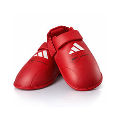 Adidas chrániče nártů schválené WKF, červené