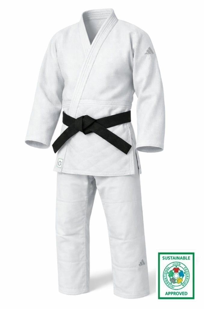Adidas JU kimono Champion III IJF Regular fit 750g s logem, bílé