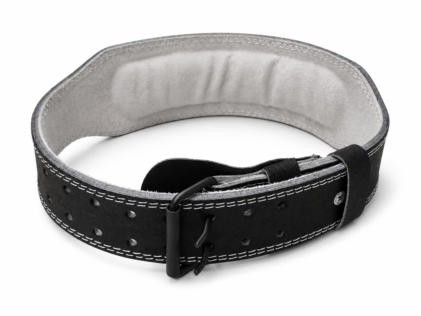 Katsudo CoreLock Fitness pásek z pravé kůže 10 cm, černý