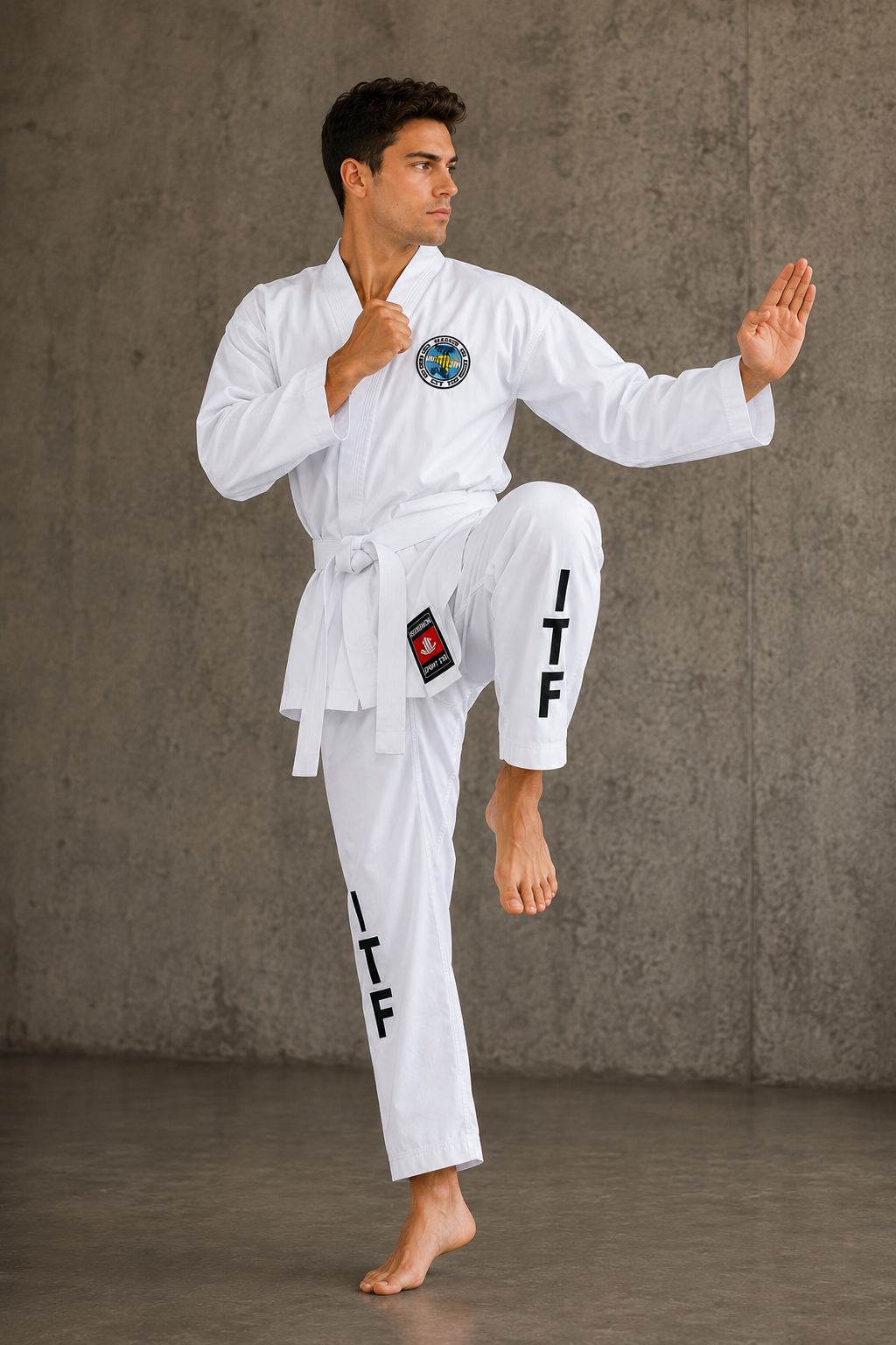 Katsudo taekwondo kimono Itf ba 220g, bílé