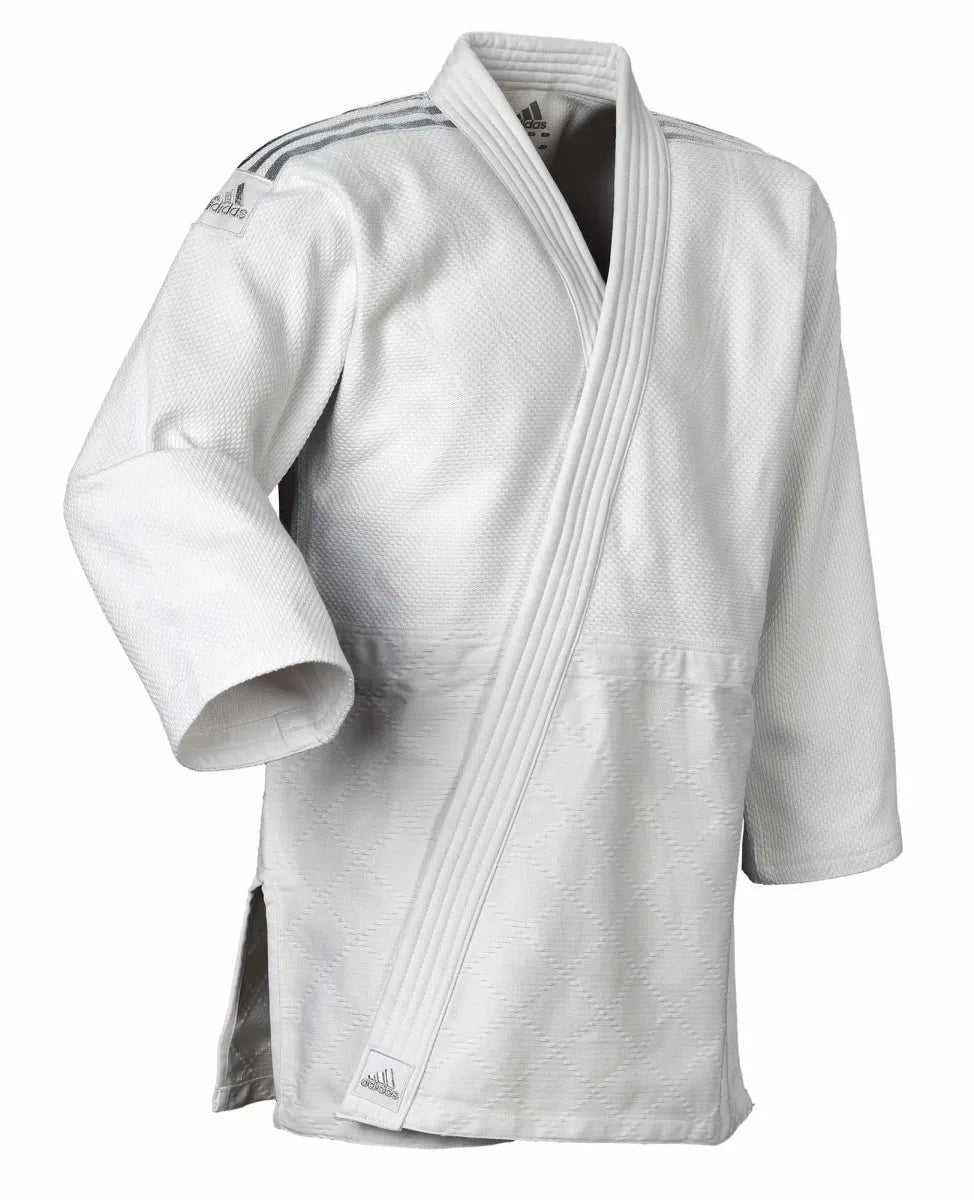 Adidas JU kimono Contest Silver 650g, bílé