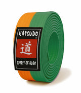Katsudo pásek obi Master, oranžovo zelený