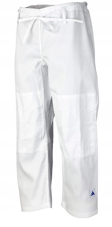 Kimono Adidas JU s modrými pásky Club 350g, bílé