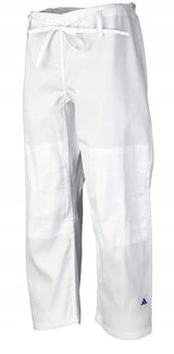 Kimono Adidas JU s modrými pásky Club 350g, bílé