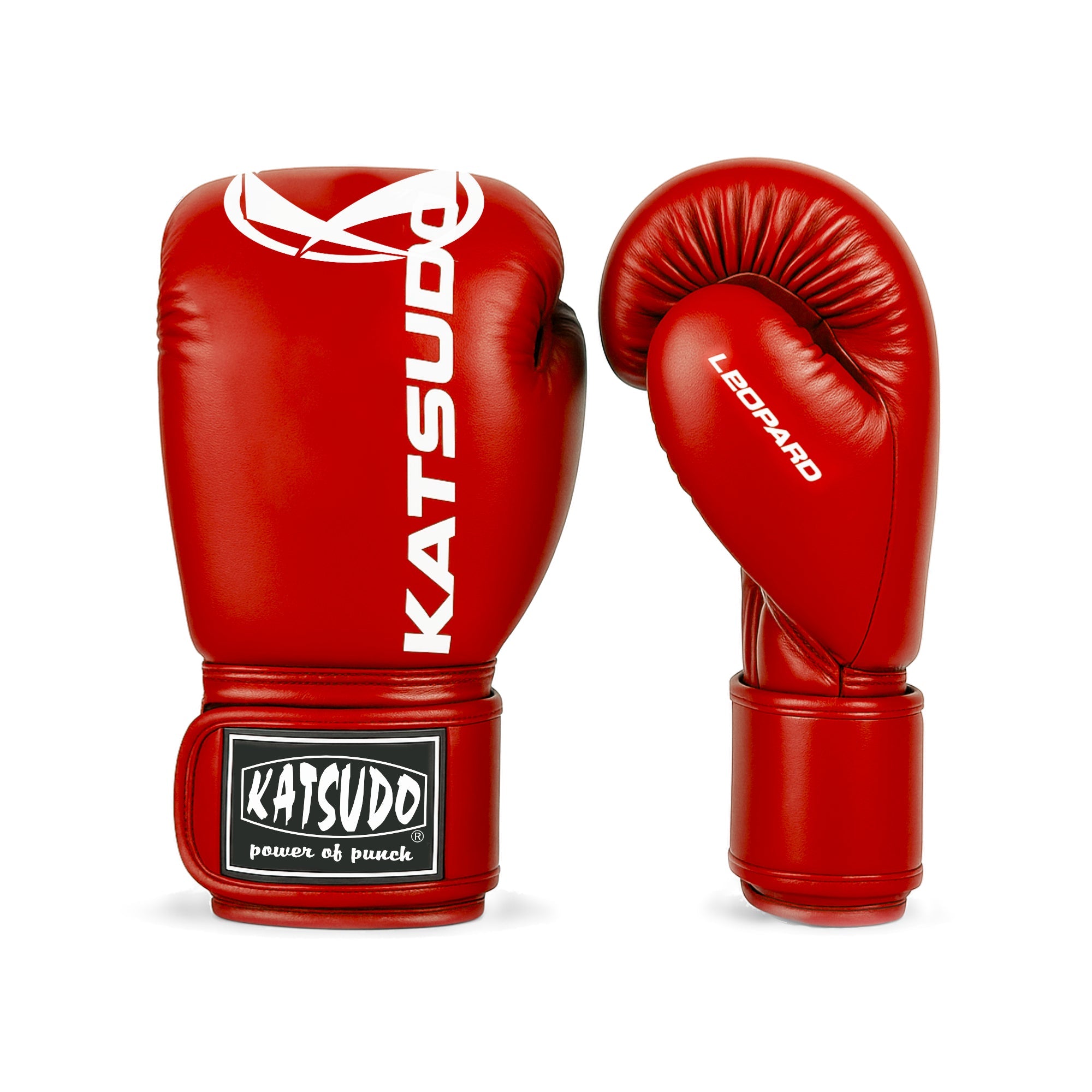 Katsudo boxerské rukavice Leopard, červené