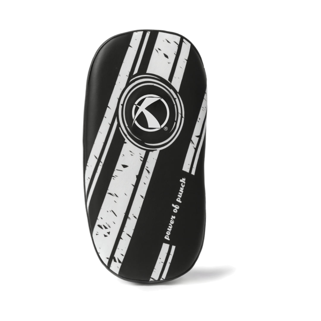Katsudo kožená arm makiwara Curve 2ks, bílá-černá