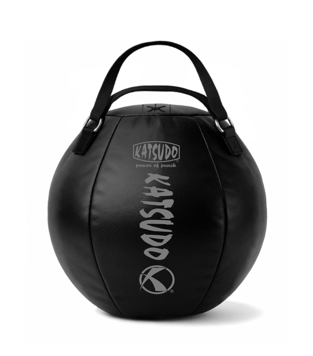 Katsudo boxovací míč Leodor s popruhem, černý