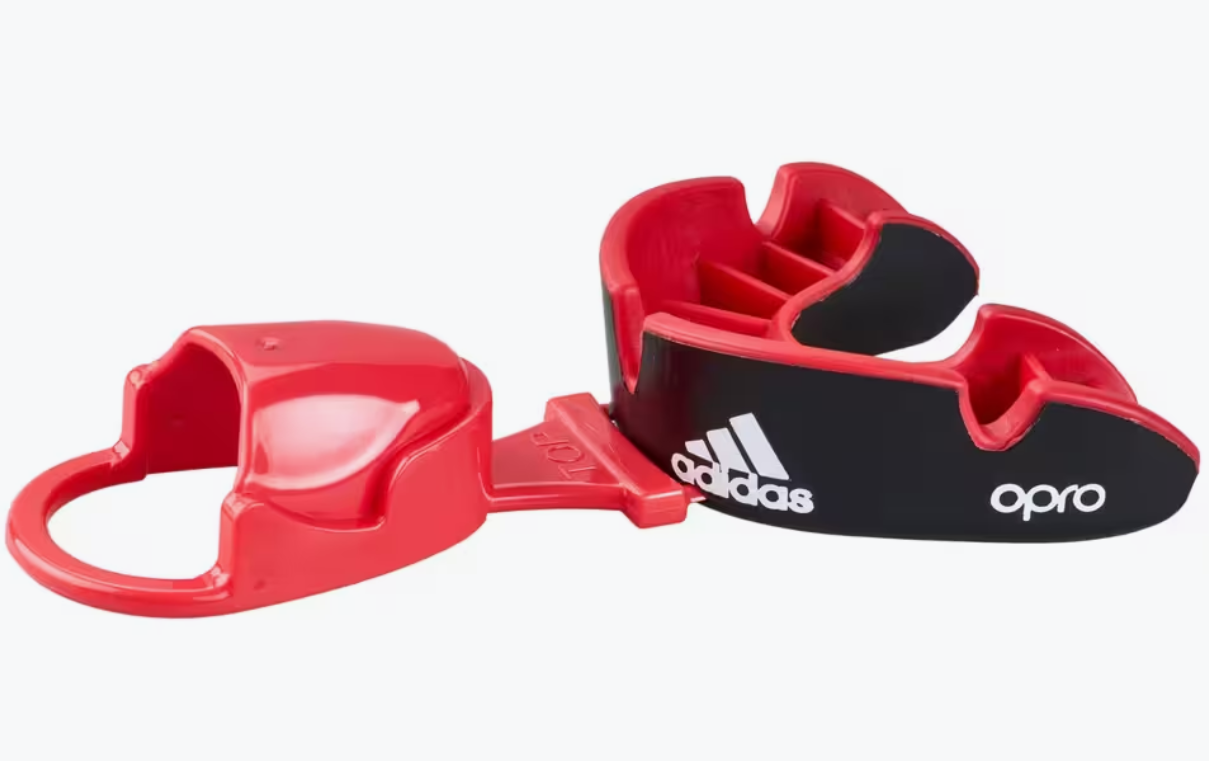 Adidas chránič zubů 4. generace Opro Silver, černo-červený