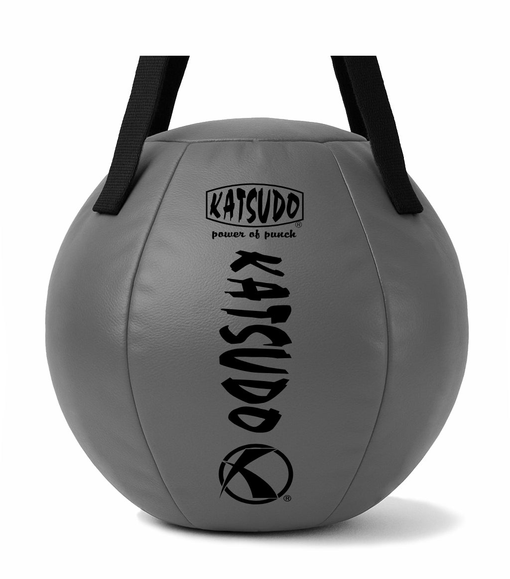 Katsudo boxovací míč s popruhem Leodor, šedá