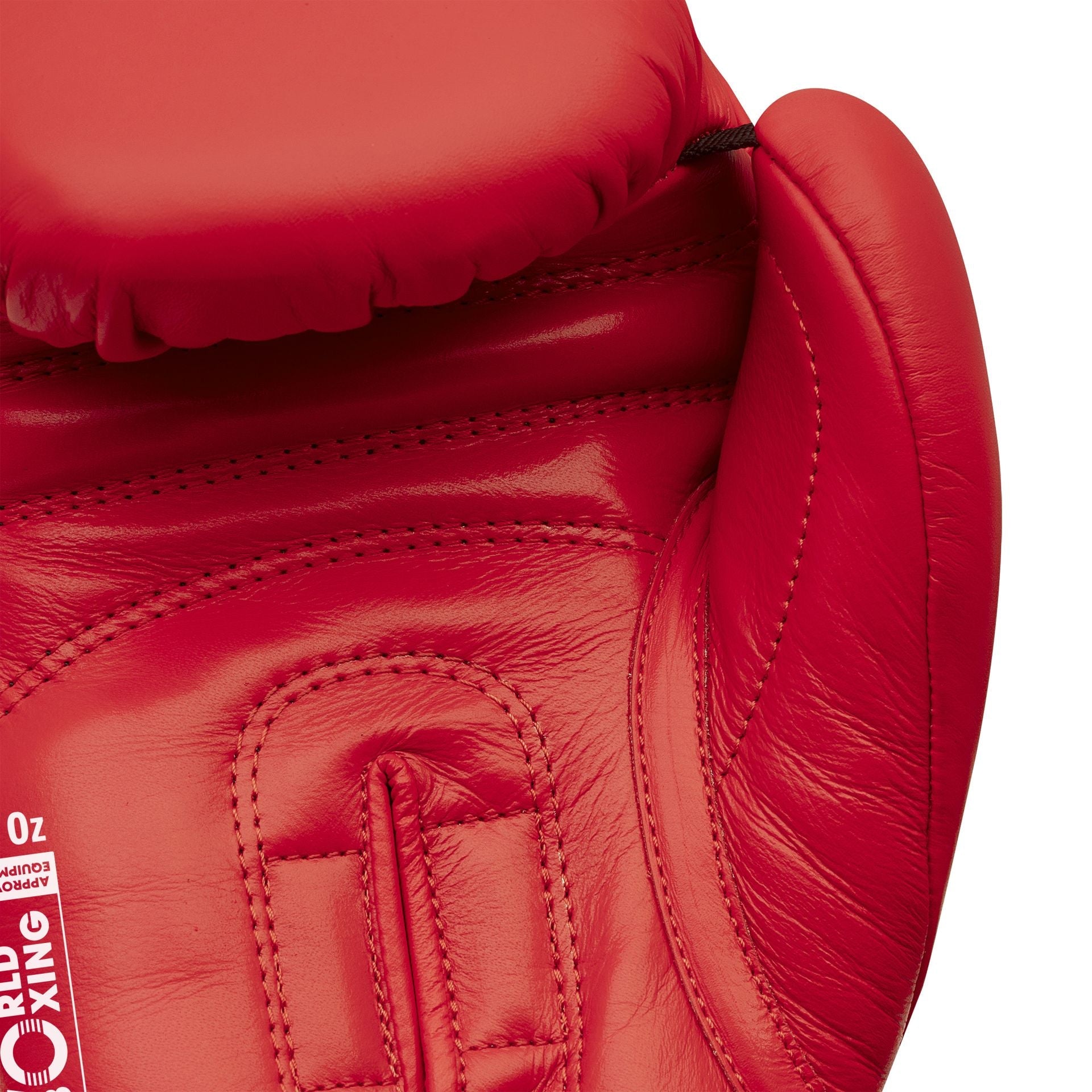 Adidas kožené rukavice World of boxing, červené