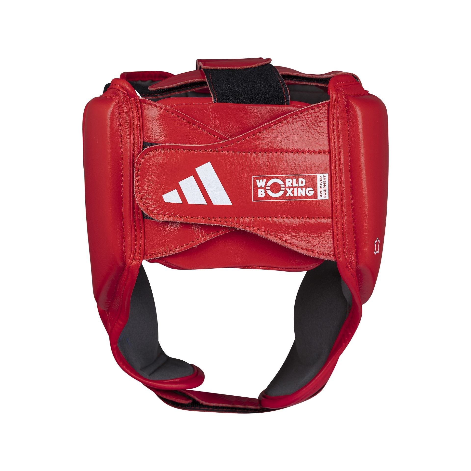 Adidas kožená boxerská přilba WOBHG1, červená