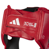 Adidas kožená boxerská přilba WOBHG1, červená