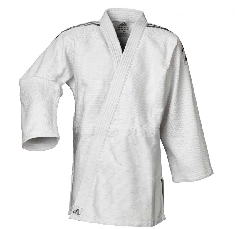 Adidas JU kimono Contest Silver 650g, bílé