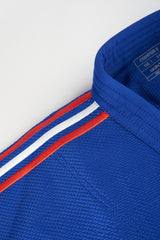 Adidas JU kimono s reprezentačními pásky IJF Champion III Slim fit 730g, modré