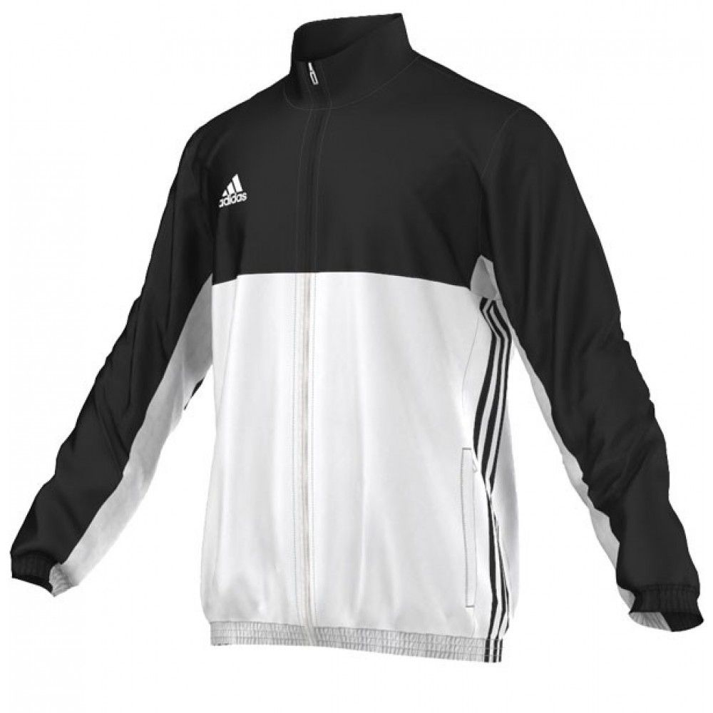 Adidas pánská sportovní bunda T16 Team, černobílá