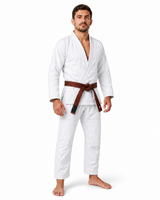 Katsudo jj kimono Brazil 450g, bílé