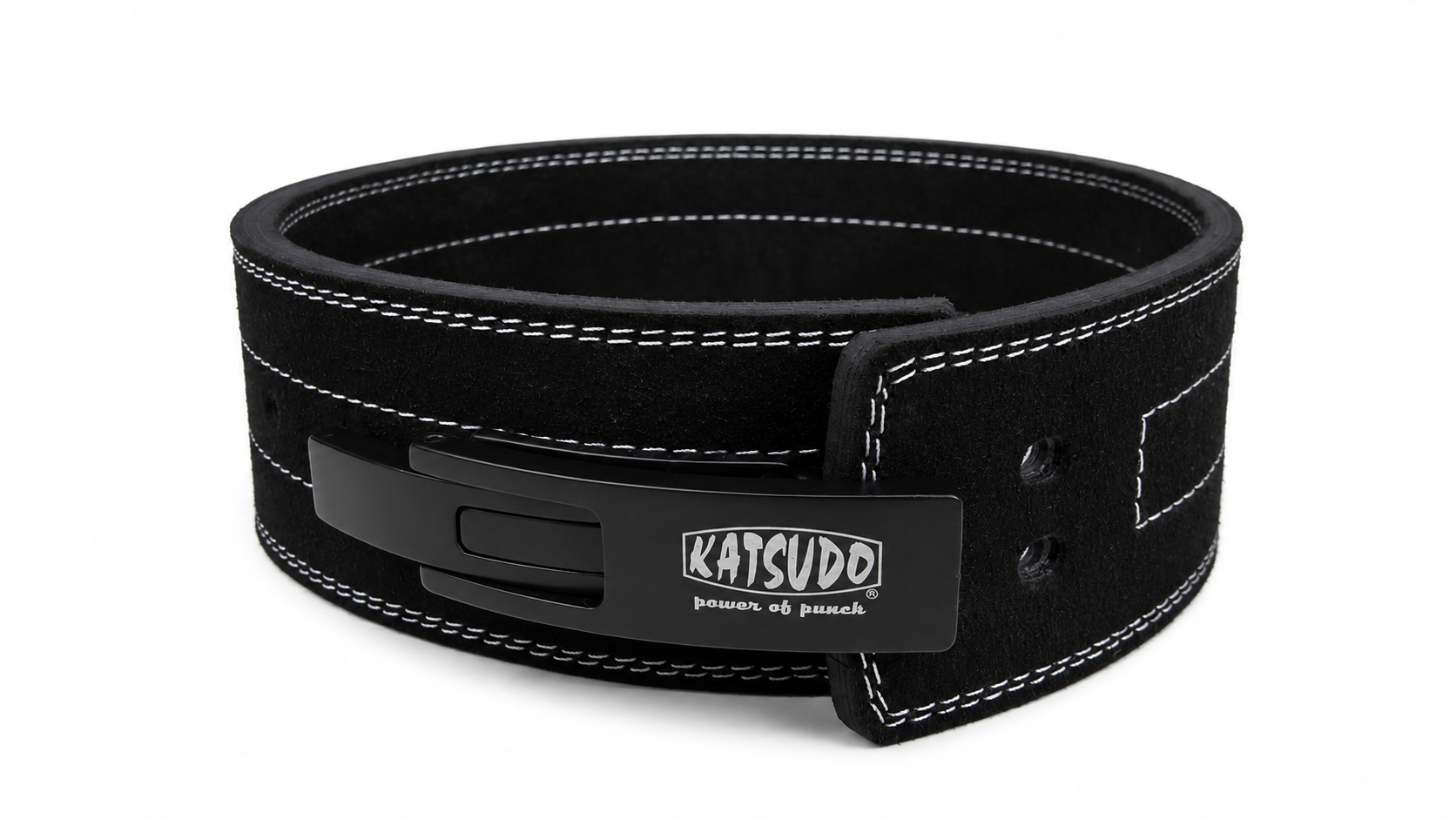 Katsudo BrutalBane powerliftingový pásek s pákovou sponou, černý
