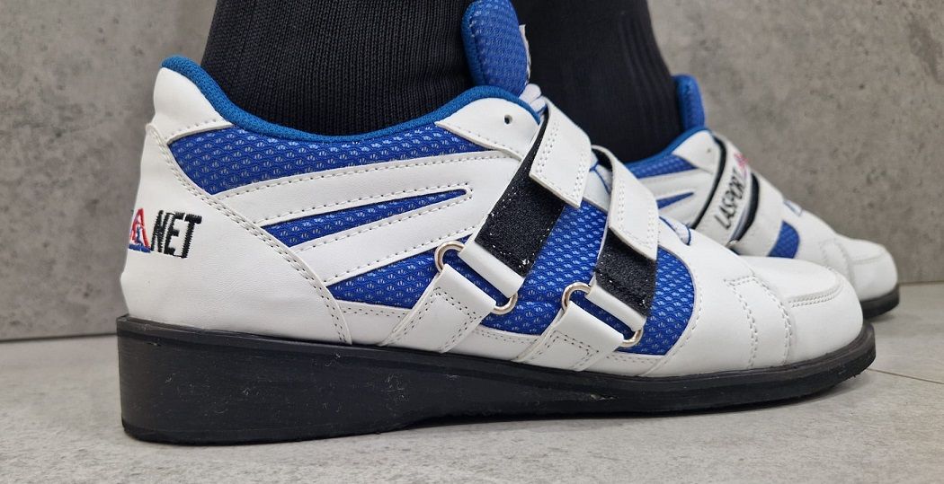 La sport vzpěračské boty, bílo-modré