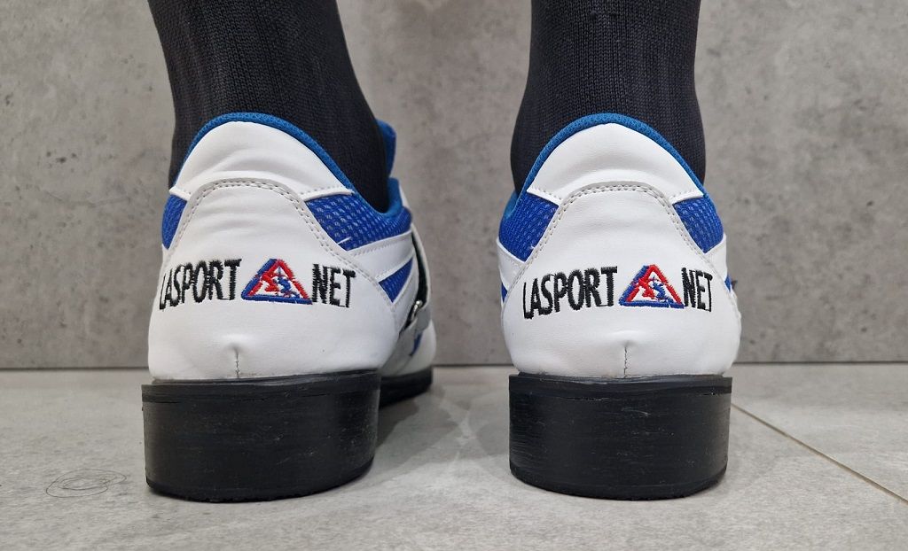 La sport vzpěračské boty, bílo-modré