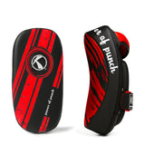 Katsudo kožená arm makiwara Curve 2ks, červená-černá